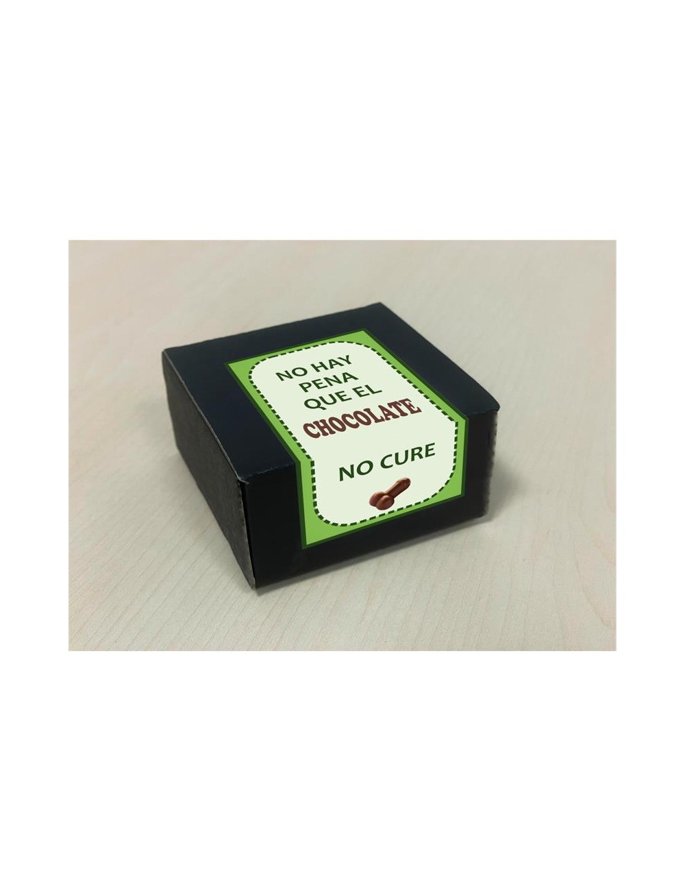 Caja de 8 Bombones Chocolate Puro Forma Pene