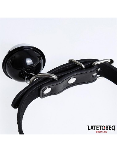 Collar con Cascabel Ajustable Negro