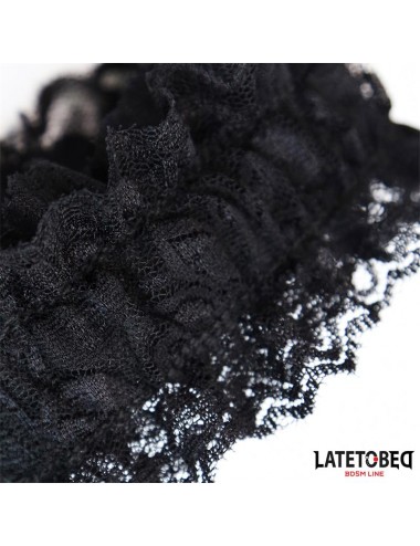 Esposas para Pies de Encaje Elastico Negro