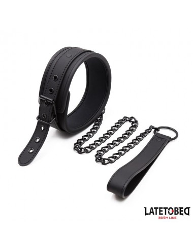 Set Collar y Correa Neopreno Negro
