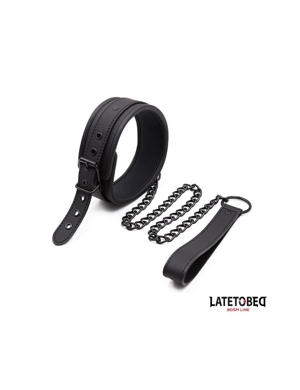 Set Collar y Correa Neopreno Negro