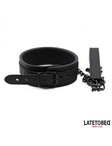 Set Collar y Correa Neopreno Negro
