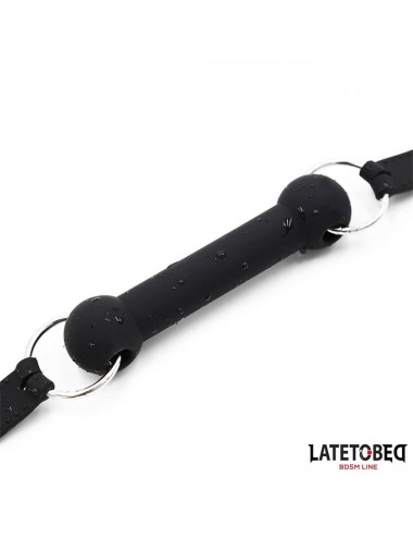 Mordaza Hueso Silicona Negro Ajustable