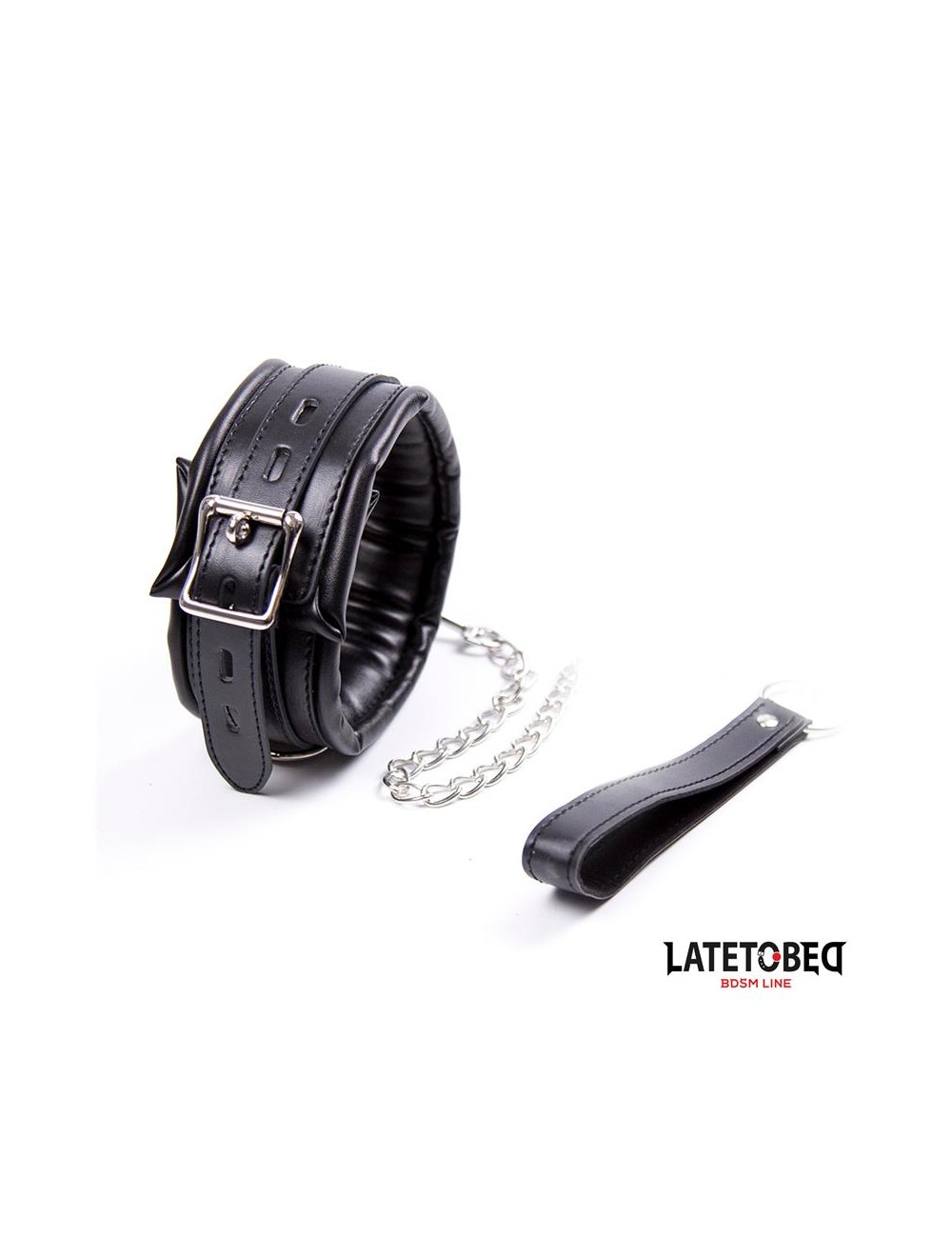Collar Acolchado Grande con Correa