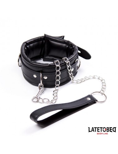 Collar Acolchado Grande con Correa