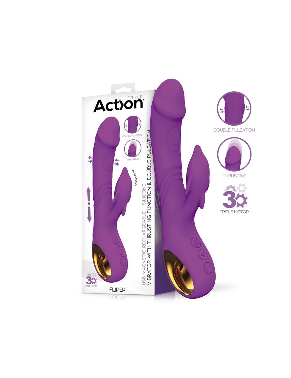 Fliper Vibrador con Thrusting y Doble Pulsacion 3 Motores