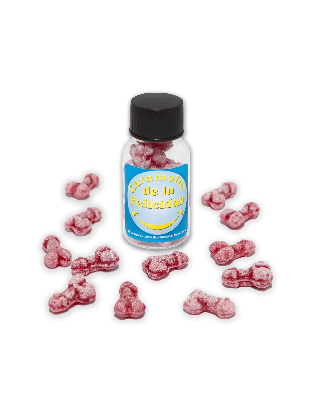 Bote Caramelos Pene Felicidad 12 und