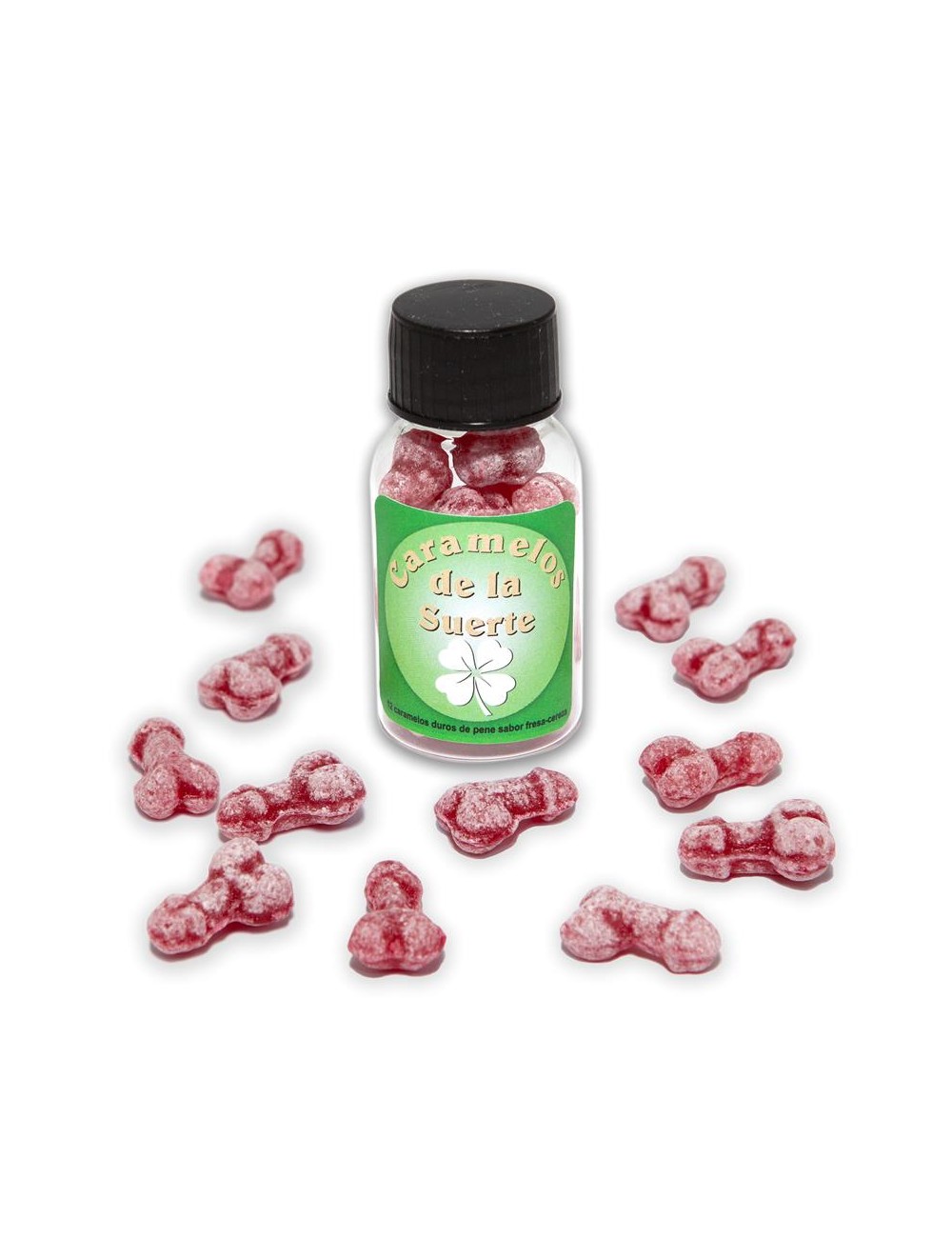 Bote Caramelos Pene Suerte 12 und