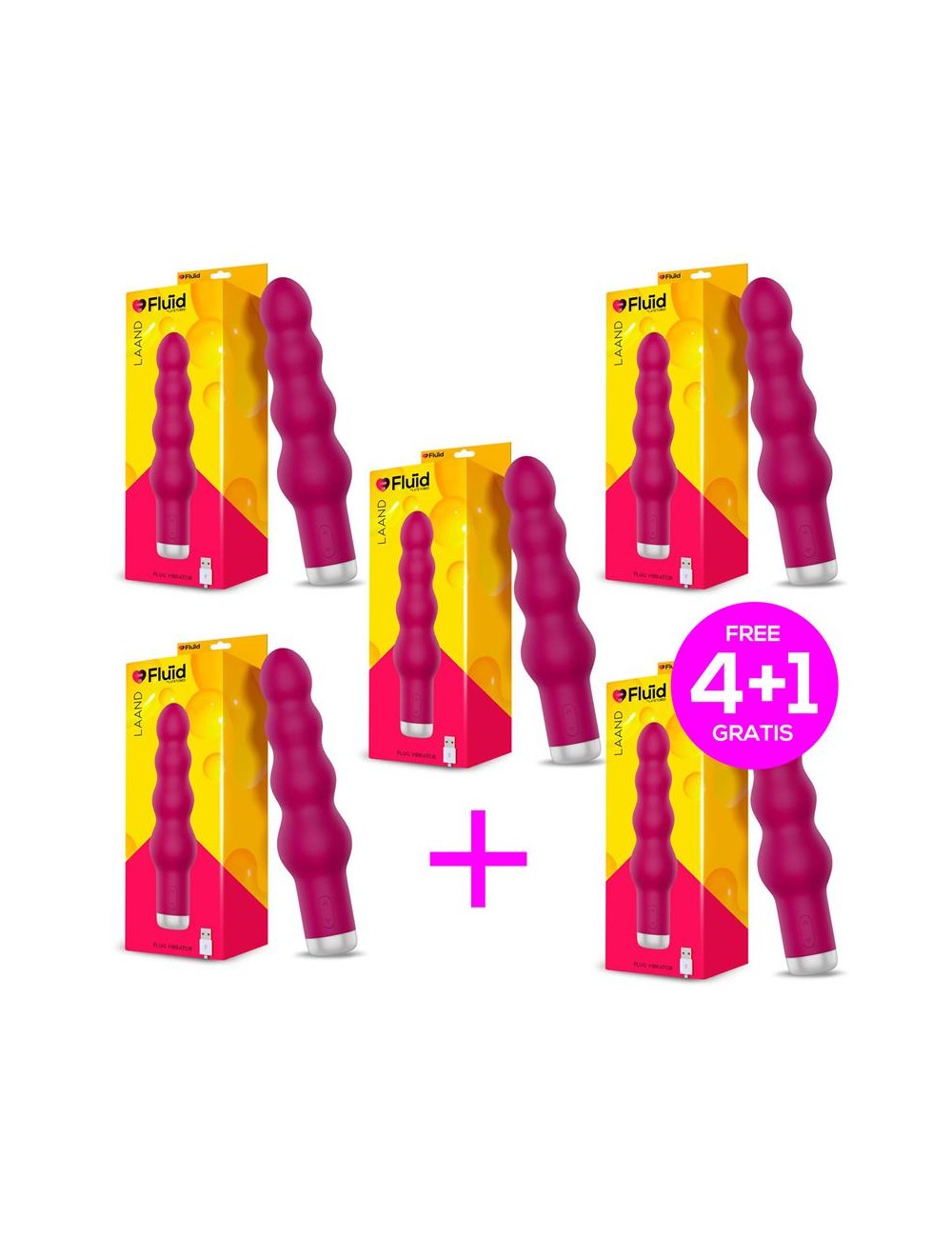 Pack 41 Laand Potente Vibrador USB