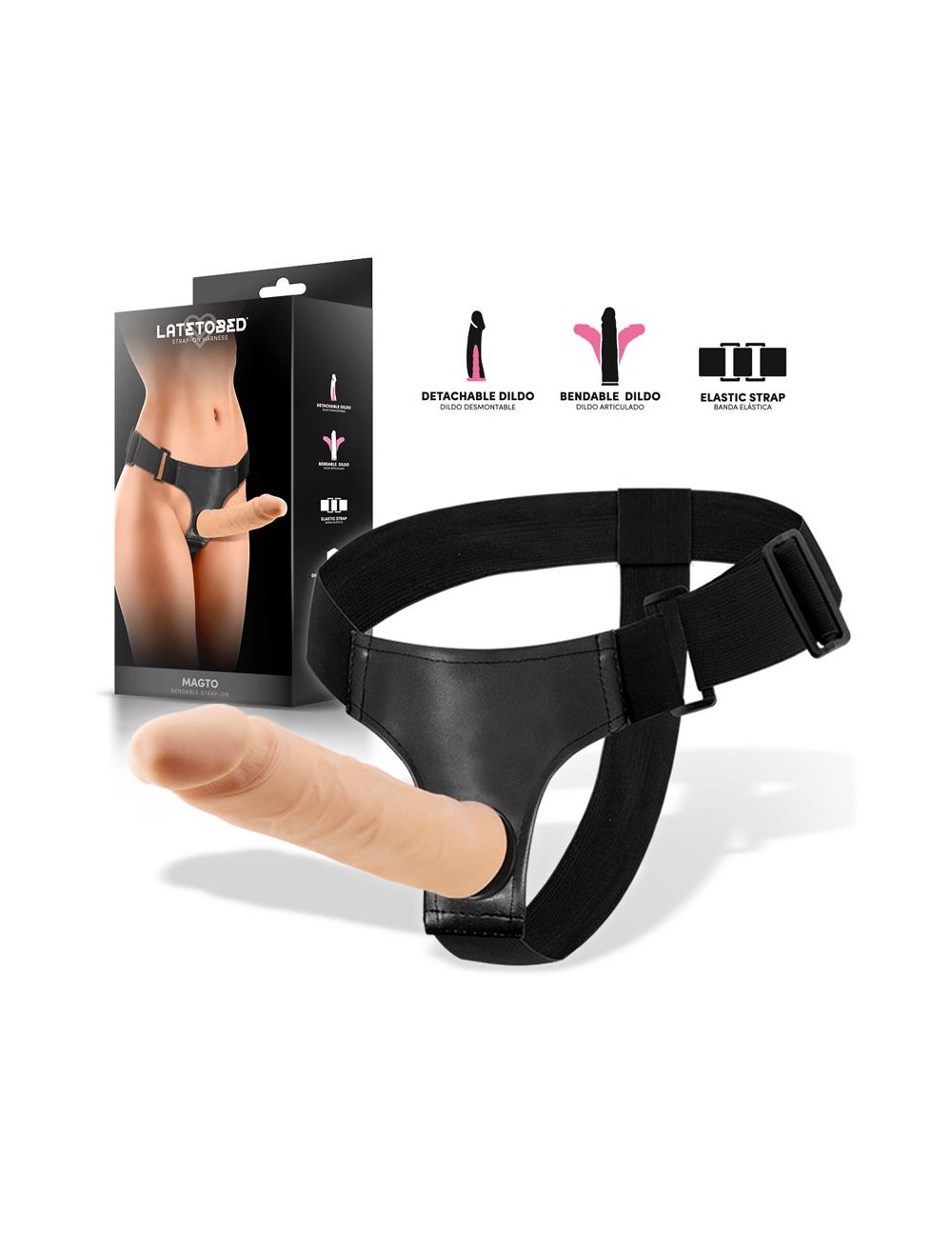 Magto Arnes con Dildo Realista Articulado