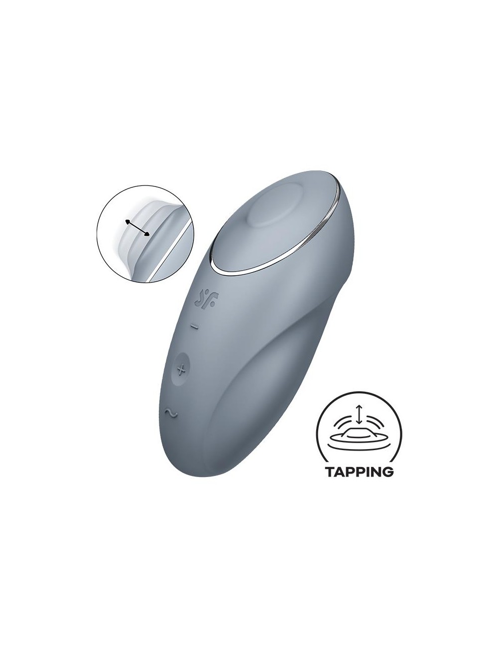 Tap and Climax 1 Vibrador y Tapping Gris