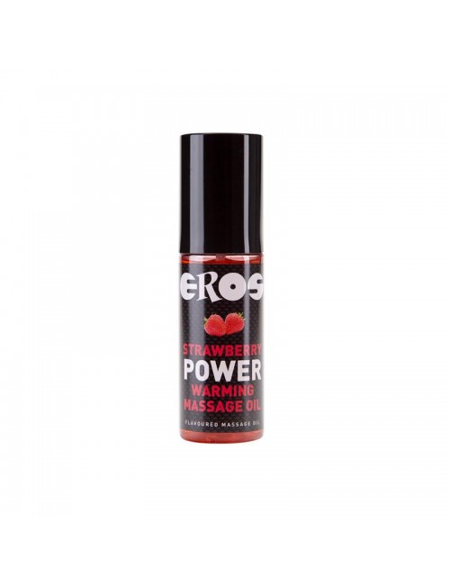 Aceite de Masaje Efecto Calor Fresa Power 100 ml