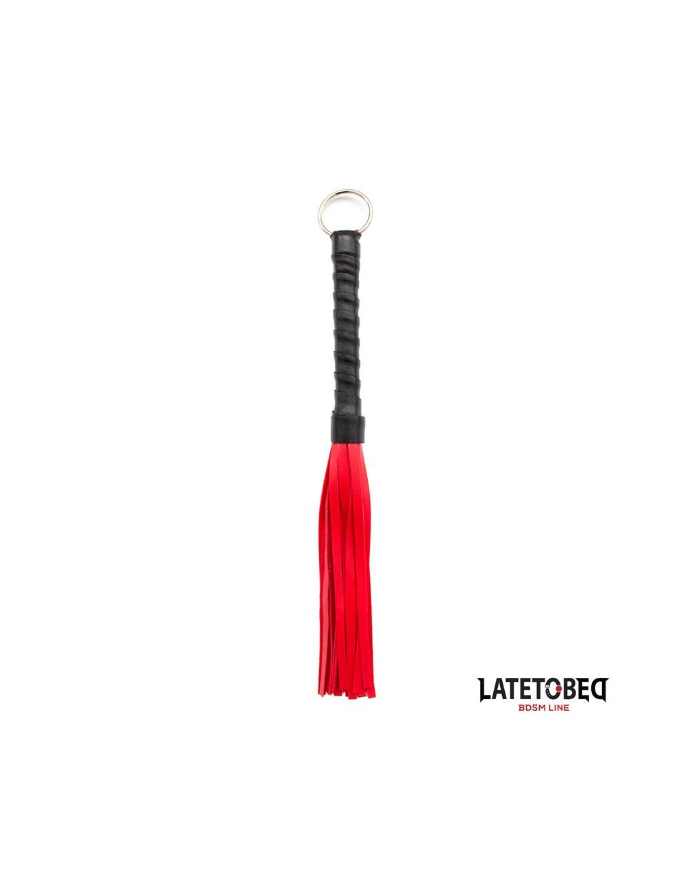 Flogger Mini Rojo y Negro 28cm