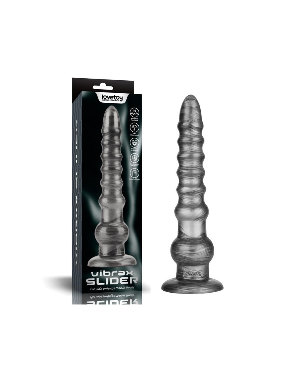 Vibrax Slider Dildo Anal con Vibracion King Sized 125