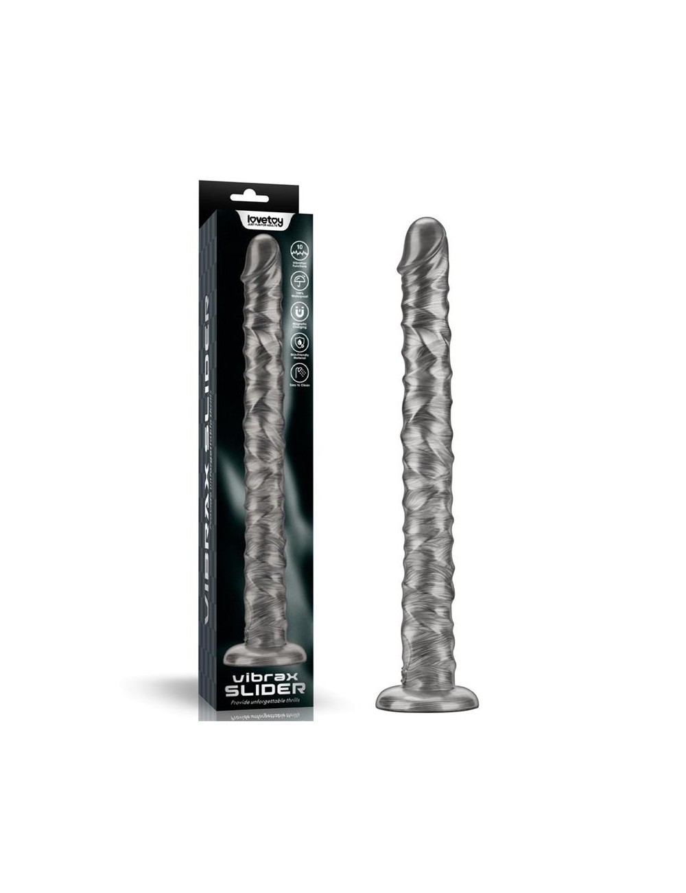 Vibrax Slider DIldo Anal con Vibracion King Sized 16