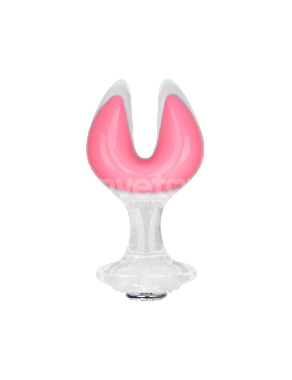 Gemoria Plug Anal Silicona Doble Punta Brilla en la Oscuridad