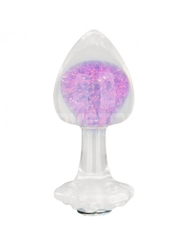 Gemoria Plug Anal de Silicona con Esfera de Cristal