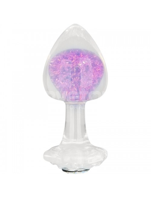 Gemoria Plug Anal de Silicona con Esfera de Cristal