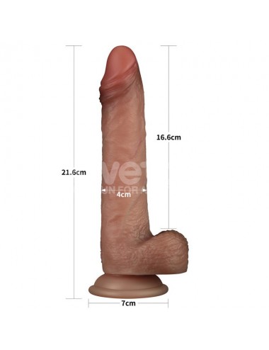 Sliding Pro Dildo Piel Deslizante Retractil Dual Layer 85