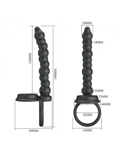 Dillion Cadena Anal con Anillo para el Pene