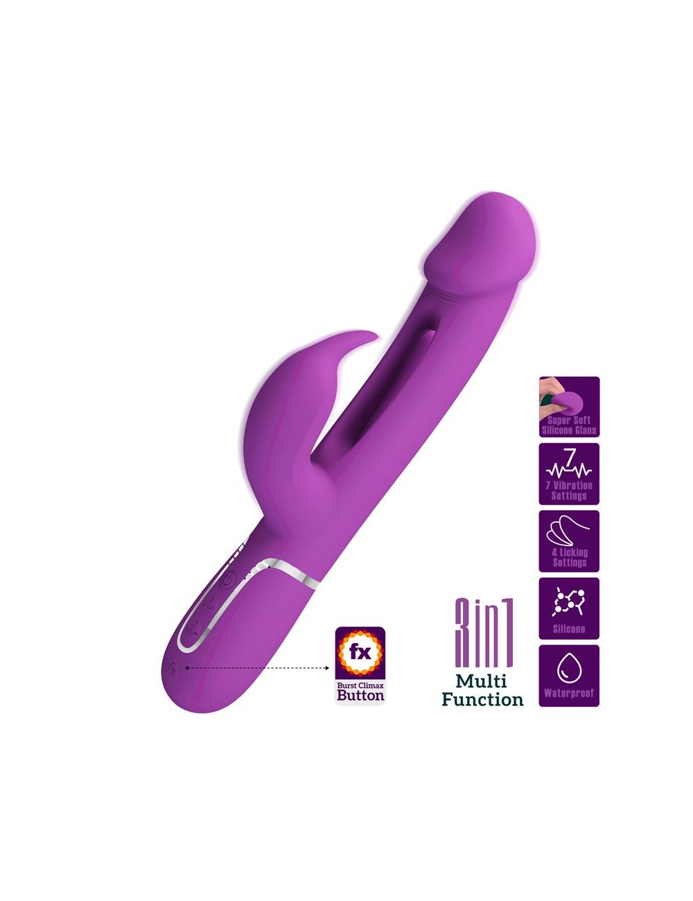 Kampas Vibrador con Lengua Lila