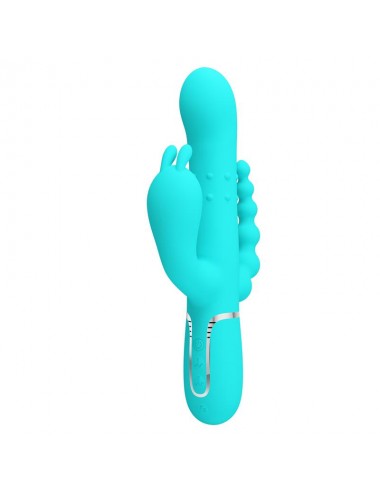 Cammy Vibrador con Bolas Rotadoras y Cadena Anal