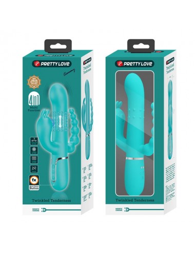 Cammy Vibrador con Bolas Rotadoras y Cadena Anal