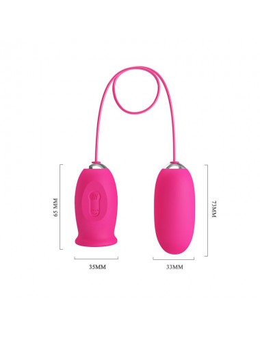 Daisy Huevo Vibrador y Lengua Estimuladora Rosa