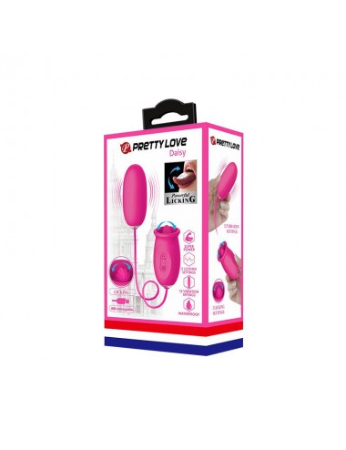 Daisy Huevo Vibrador y Lengua Estimuladora Rosa