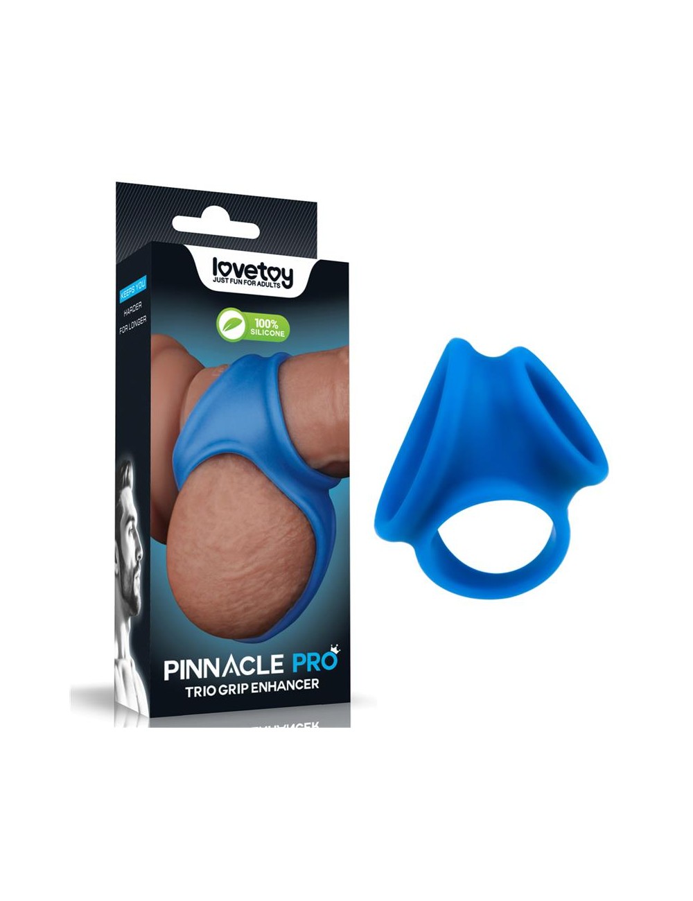 Pinnacle Pro Trio Grip Enhancer Anillo para el Pene