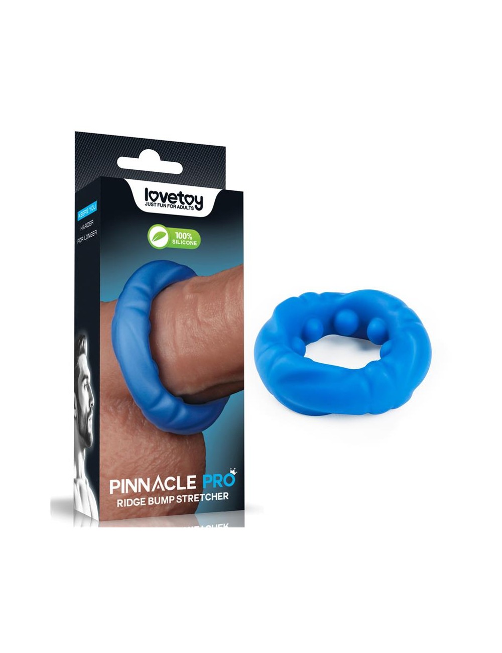Pinnacle Pro Ridge Bump Stretcher Anillo para el Pene