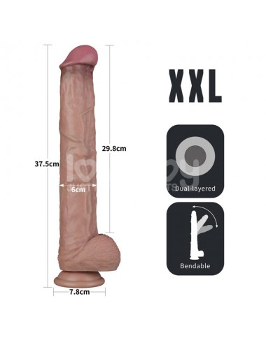 Dildo Dual Layer Articulable XXL 145