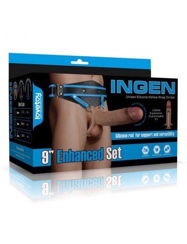 Ingen Arnes Ajustable con Dildo Hueco 9 Enhanced Set L XL 2XL