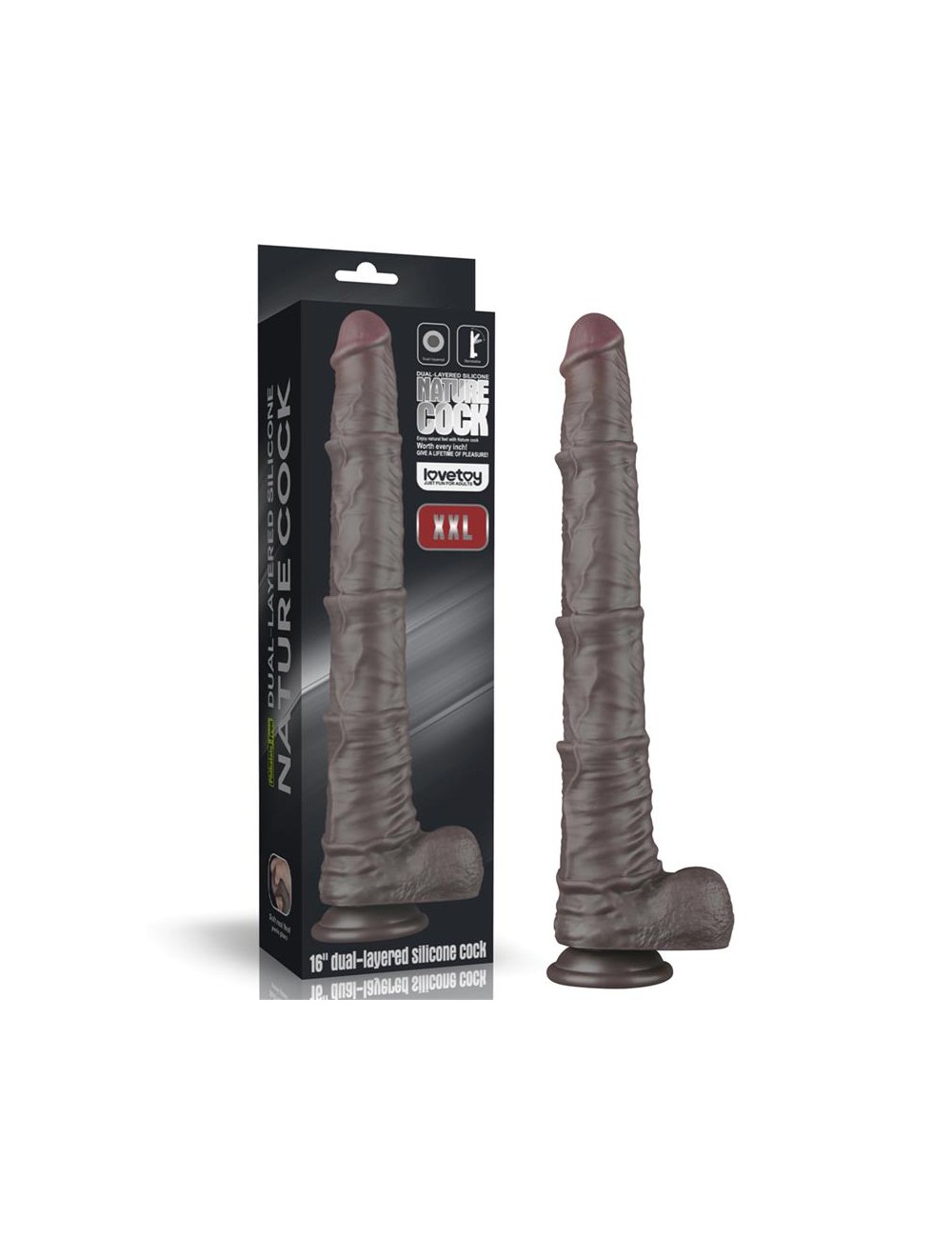 Dildo Dual Layered Articulable XXL 16