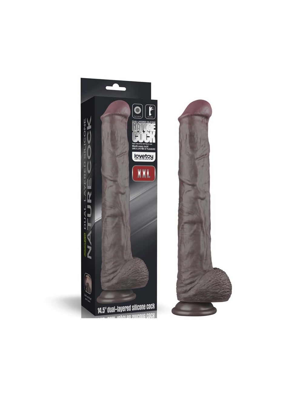 Dildo Dual Layered Articulable XXL 145