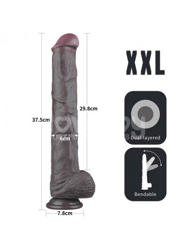 Dildo Dual Layered Articulable XXL 145