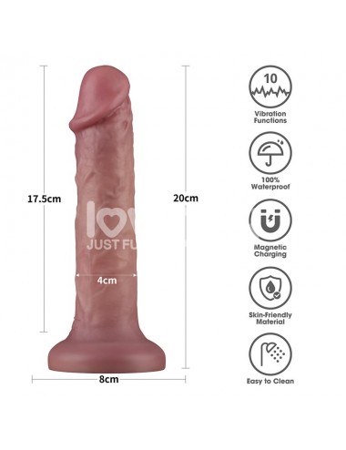 Dildo Dual Density con Vibracion 8