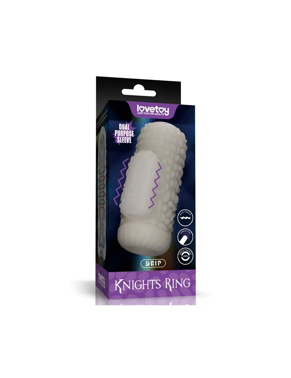 Knights Ring Funda para el Pene y Estimulador Drip