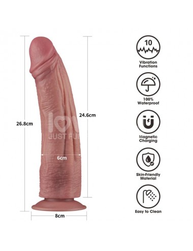 Dildo Dual Density con Vibracion 105