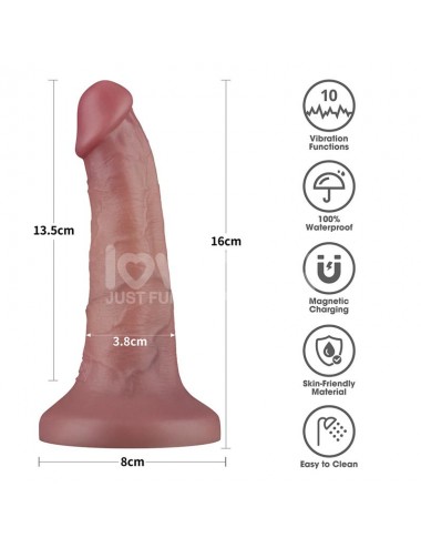 Dildo Dual Layer con Vibracion 6