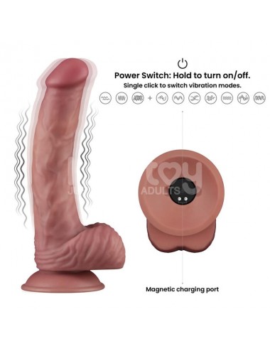 Dildo Dual Density con Vibracion 9