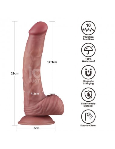 Dildo Dual Density con Vibracion 9