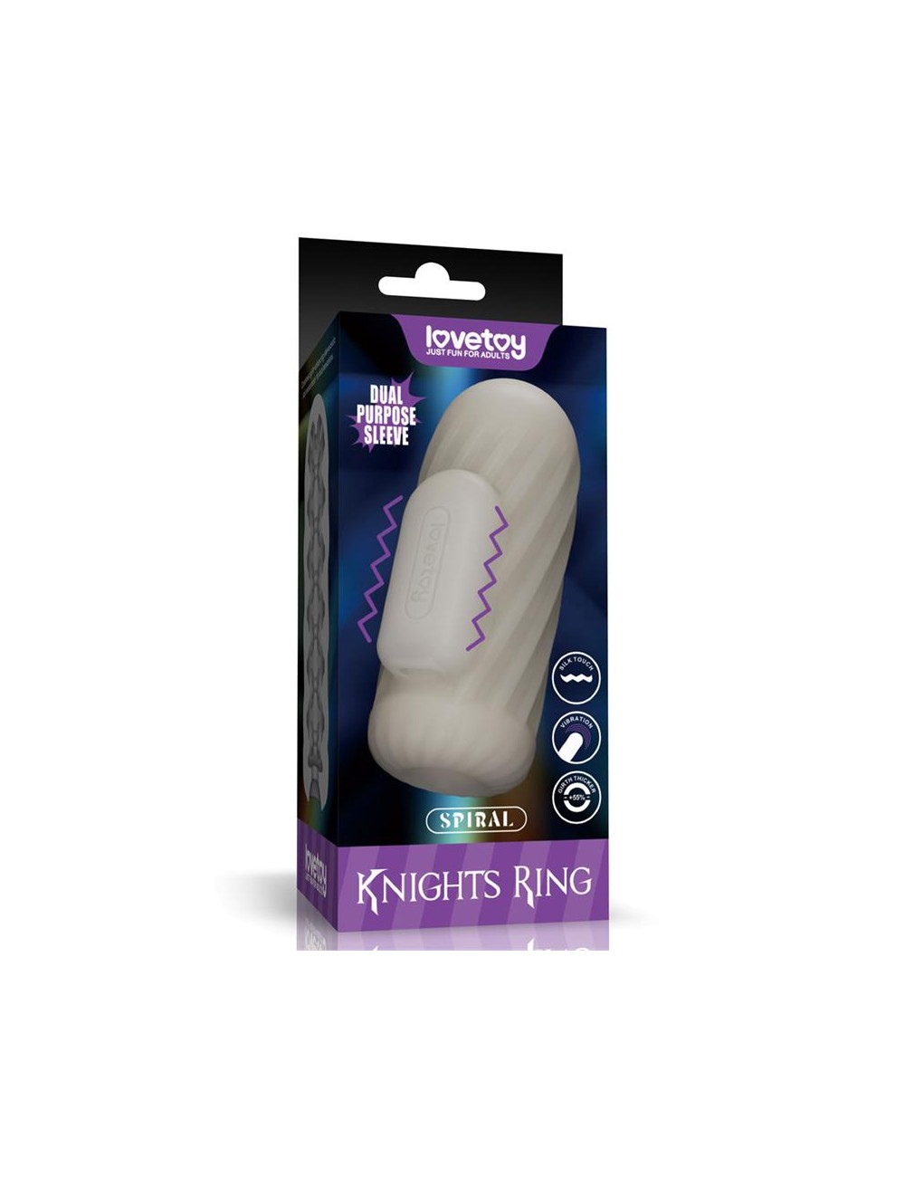Knights Ring Funda para el Pene y Estimulador Spiral
