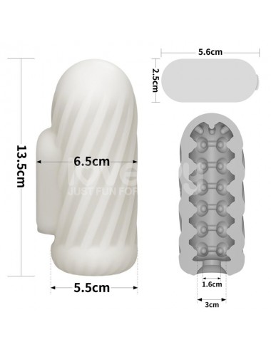 Knights Ring Funda para el Pene y Estimulador Spiral