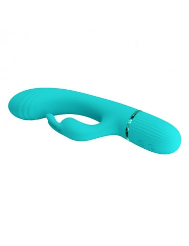 Scocco Vibrador con Rabbit Turquesa