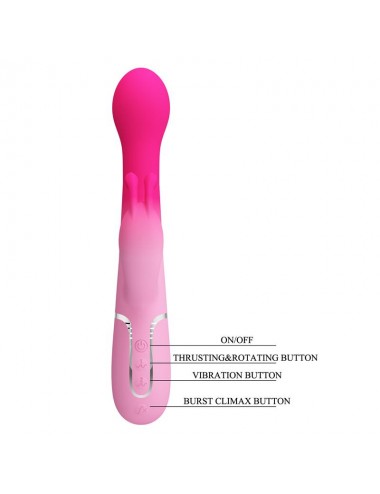 Dejon Vibrador con Thrusting y Bolas Rotatorias