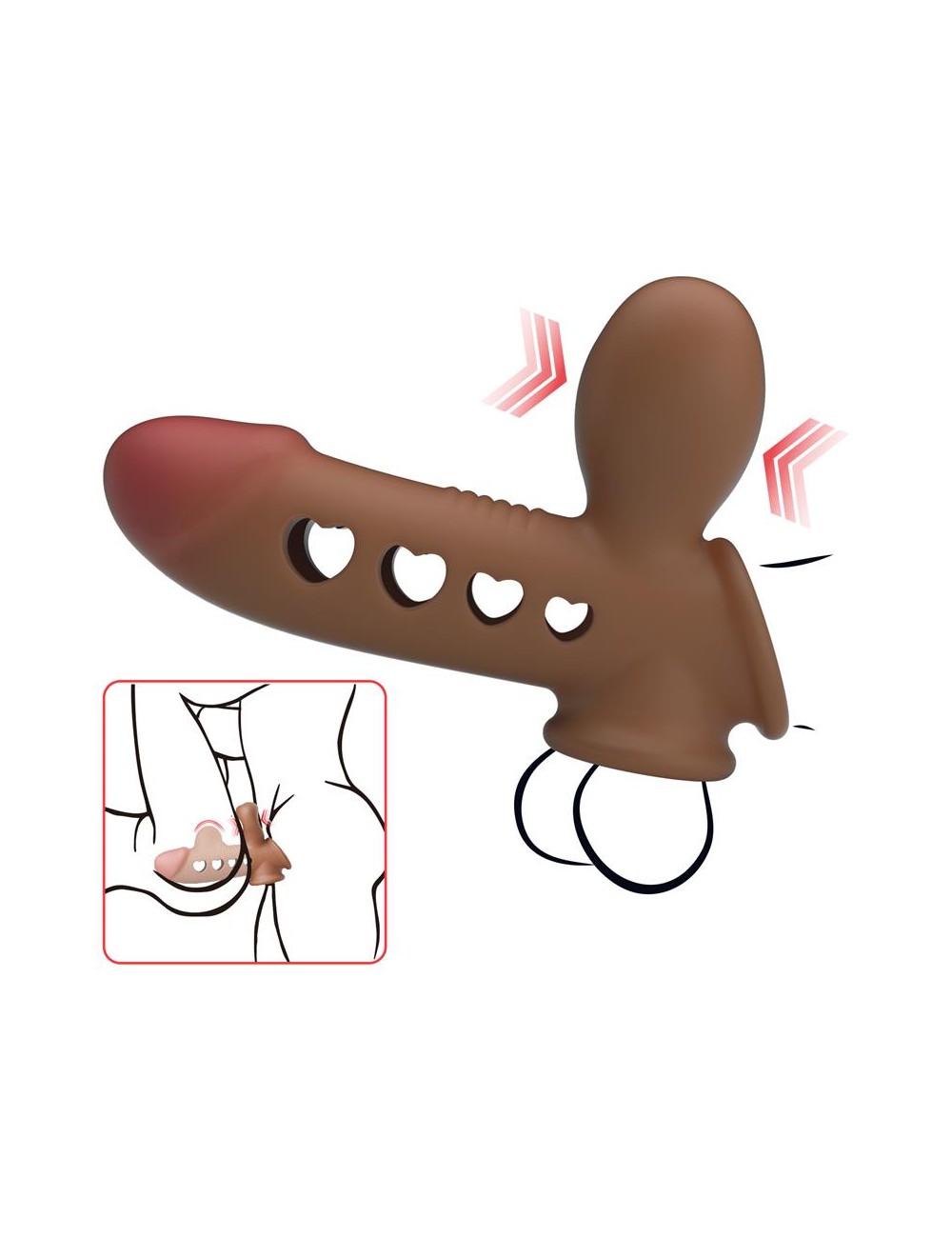 Tyronn Funda para el Pene con Funcion de Inflado