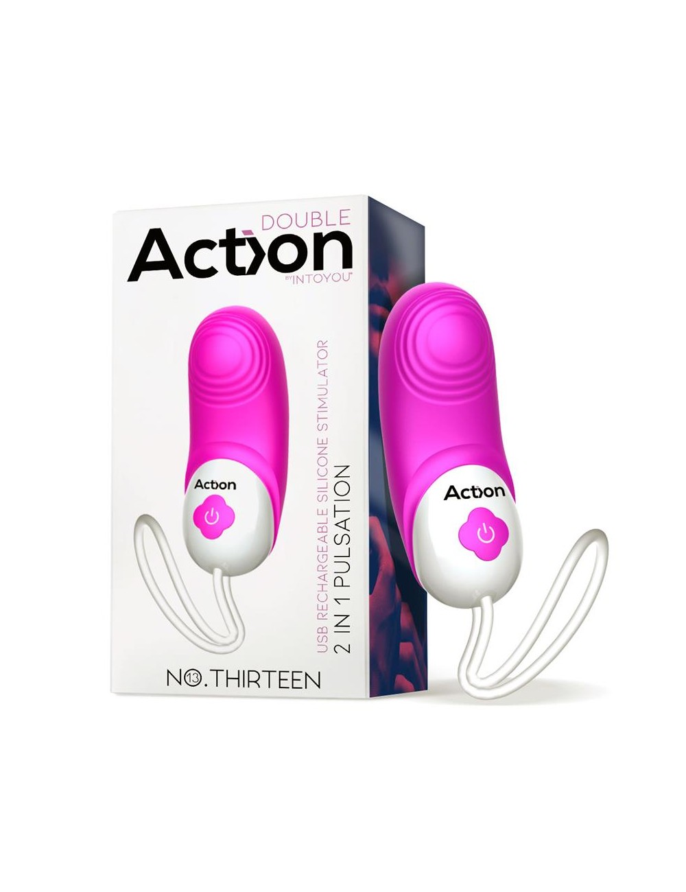 No Thirteen Estimulador 2 in 1 con Vibracion y Pulsacion