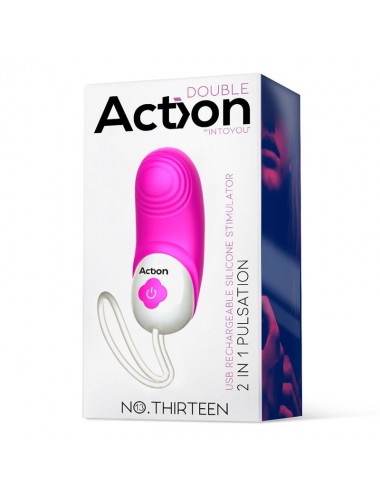 No Thirteen Estimulador 2 in 1 con Vibracion y Pulsacion