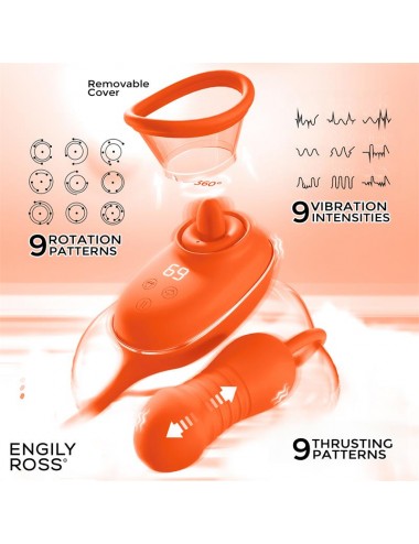 Lizer Pro Estimulador con Lengua Oscilante Bomba de Vacio y Huevo con Up and Down